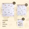 HOUSUXI X SNOOPY 萌萌出遊系列 滑很快夾鏈旅行收納袋-六件組