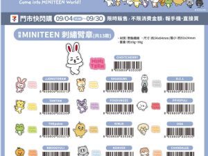 (2025/09/04-09/30)MINITEEN OFFICIAL LICENSE MERCH 第一波 刺繡臂章(共13款)