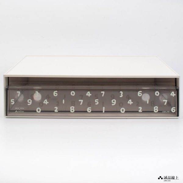 PK104-1 SOU.SOU X 得力Deli桌上抽屜收納櫃/ PK104/ 一格/ 米白