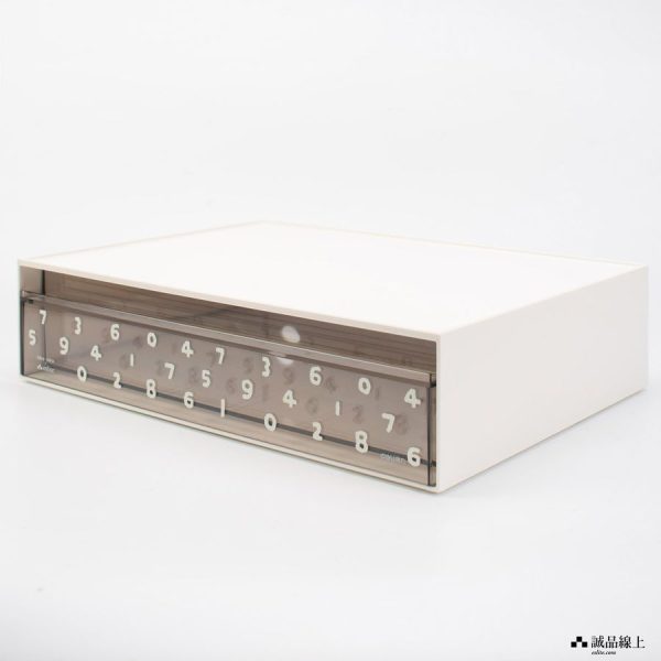 PK104 SOU.SOU X 得力Deli桌上抽屜收納櫃/ PK104/ 一格/ 米白