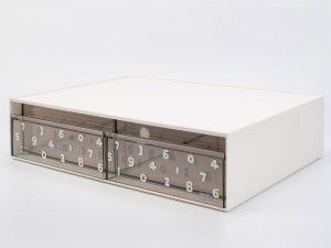 PK105 SOU.SOU X 得力Deli桌上抽屜收納櫃/ PK105/ 二格/ 米白