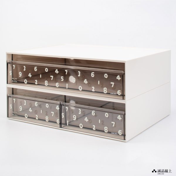 pk104+pk0105 SOU.SOU X 得力Deli桌上抽屜收納櫃/ PK105/ 二格/ 米白