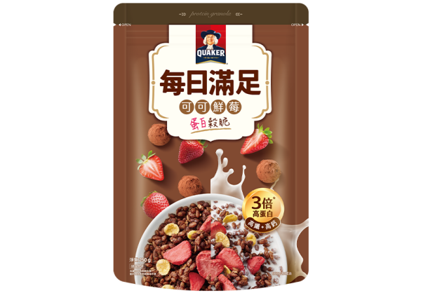 桂格每日滿足蛋白穀脆 可可鮮莓250G