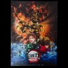 劇場版「鬼滅之刃」無限城篇 第一章 猗窩座再襲》第十週 「電影主視覺」 特殊工藝 A3 海報(海報類有機會折到，如有需要，下單時請加購海報桶/盒)
