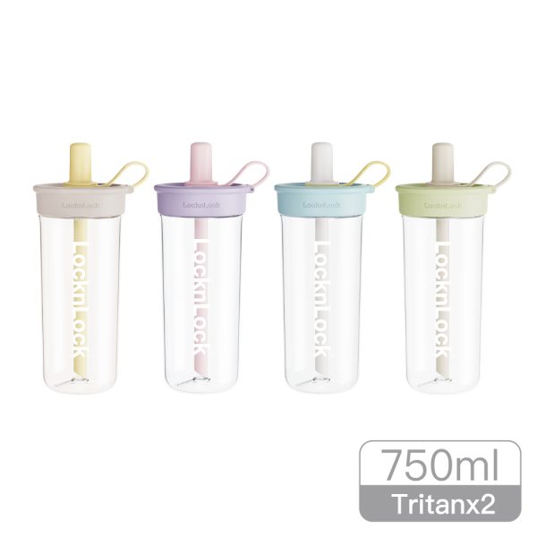🌟 2025/11/17一日限時優惠🌟 LOCKNLOCK 嚼對FUN飲吸管杯750ml(四色任選/兩入組)