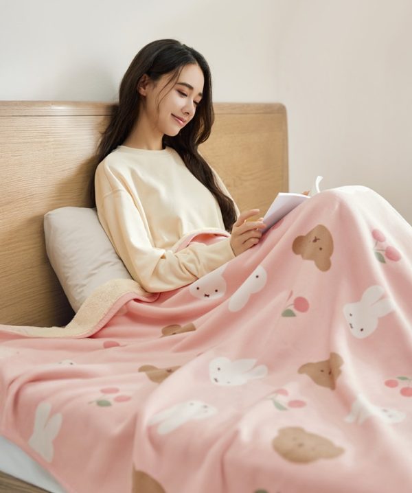 Miffy and Friends 長刷毛單人蓋毯