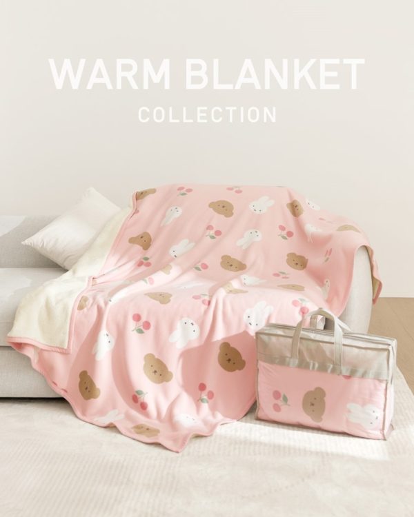 Miffy and Friends 長刷毛單人蓋毯