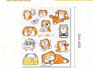 28 白爛貓雜貨舖- 白爛貓慵懶生活水晶貼紙