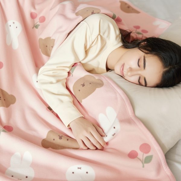 Miffy and Friends 長刷毛單人蓋毯