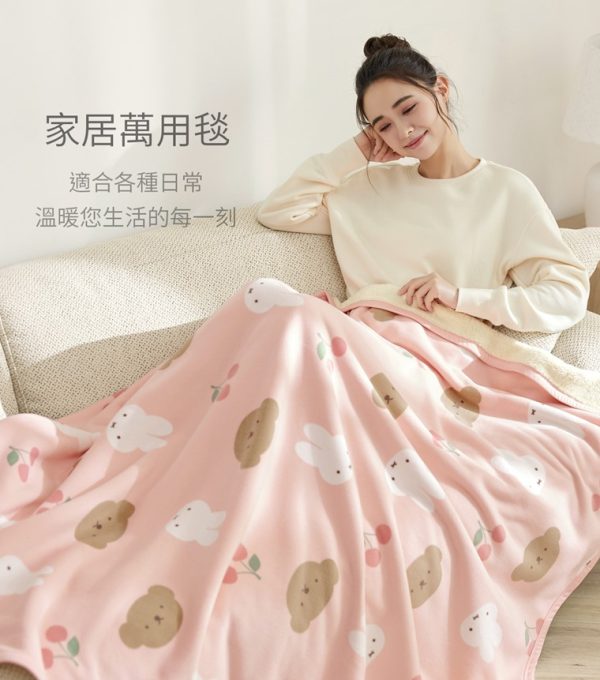Miffy and Friends 長刷毛單人蓋毯