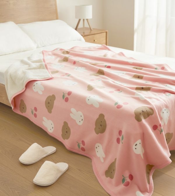 Miffy and Friends 長刷毛單人蓋毯