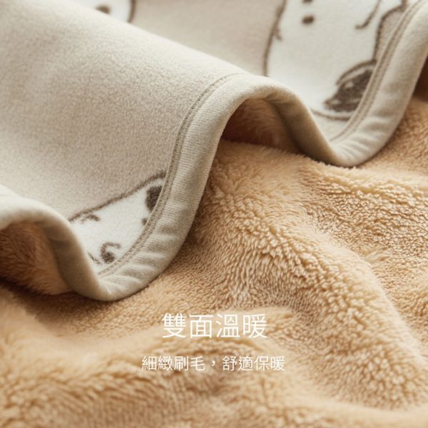 SNOOPY 長刷毛單人蓋毯