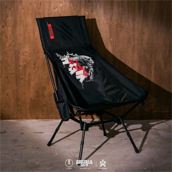 GODZILLA 哥吉拉 戰壘高背露營椅 【預購】CAMPFIRE X GODZILLA 聯名系列 GODZILLA 哥吉拉 戰壘高背露營椅