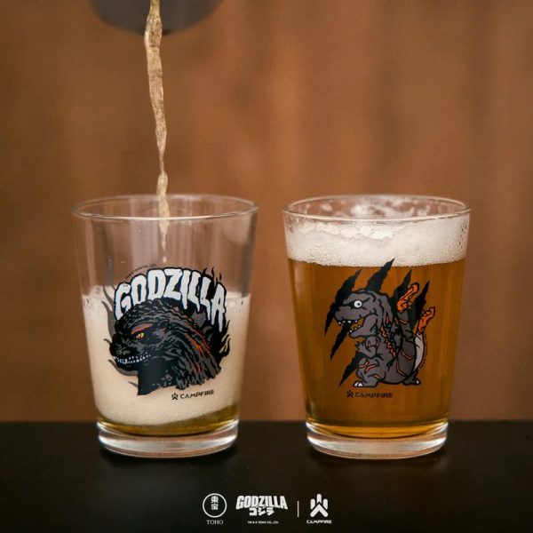 GODZILLA 哥吉拉 熱炒啤酒杯兩入組 聯名款4 【預購】CAMPFIRE X GODZILLA 聯名系列 GODZILLA 哥吉拉 熱炒啤酒杯兩入組
