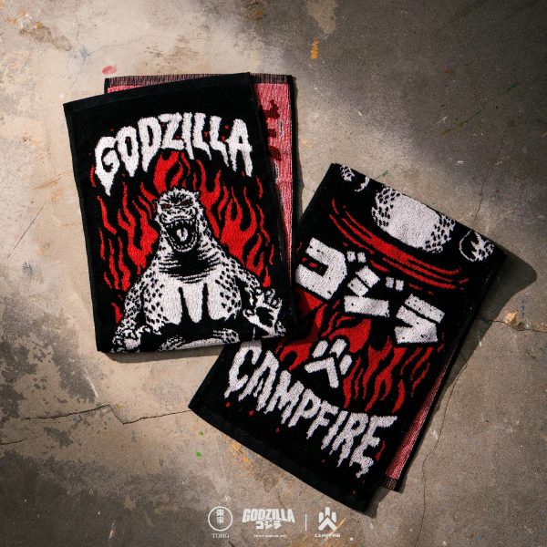 GODZILLA 哥吉拉 純棉運動毛巾 聯名款1 【預購】CAMPFIRE X GODZILLA 聯名系列 GODZILLA 哥吉拉 純棉運動毛巾 聯名款