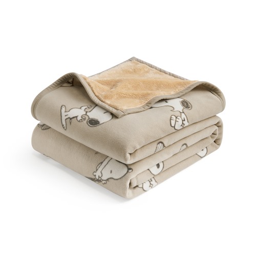 SNOOPY 長刷毛單人蓋毯