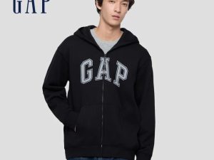 WhatsApp Image 2025-11-11 at 22.36.57 雙11 優惠 🌟 2025/11/11一日限時優惠🌟 GAP 男女同款 Logo刺繡刷毛連帽外套 C款_黑色(男裝款) SIZE L