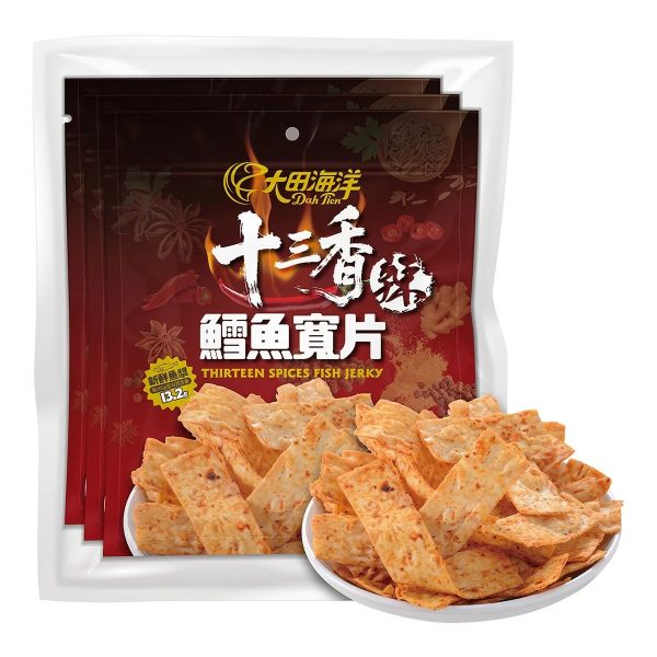大田海洋 十三香辣鱈魚寬片 COSTCO 零食新品-大田海洋 十三香辣鱈魚寬片