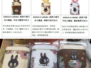 GODIVA X LABUBU 經典巧克力鐵盒系列