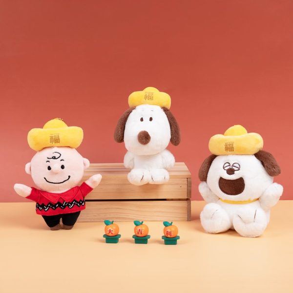 SNOOPY 快閃店 新品 - 花生漫畫玩偶吊飾 (財神款/元寶款)