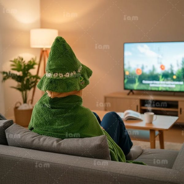 Snufkin4 【預購】史力奇連帽毛毯