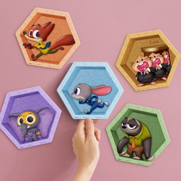 動物方城市拼圖系列-五件組 動物方城市拼圖系列